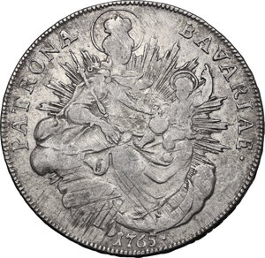 reverse: Germany.  Maximilian III Joseph (1745-1777). AR Taler 1756, Munich mint