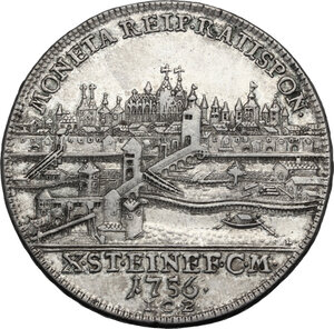 reverse: Germany.  Franz I Stephan (1745-1765).. Taler 1756, Free City of Regensburg mint