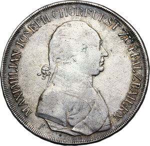 obverse: Germany.  Maximilian IV Joseph (1799-1806). AR Koventions Thaler 1805, Bayern, Munchen mint