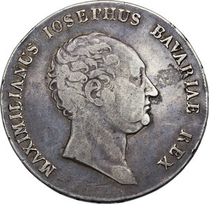 obverse: Germany.  Maximilian I Joseph (1806-1825). AR Kronentaler 1816, Bayern, Munich mint