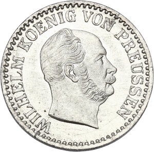obverse: Germany.  Wilhelm I (1861-1888).. AR Groschen 1865 A, Preussen, Berlin mint