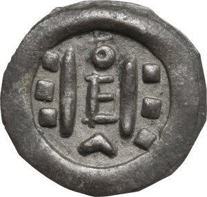 obverse: Hungary.  Emeric (1196-1204).. AR Denar, Split mint