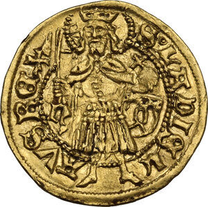 reverse: Hungary.  Mathias I Corvinus (1458-1490).. Goldgulden