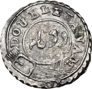 obverse: India-Madras.  Madras Presidency.. Double Fanam, AD 1808 AD, 2nd Issue