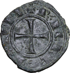 obverse: Italy .  Federico II (1197-1250). BI Denaro 1242, Brindisi mint