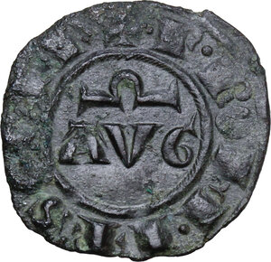 reverse: Italy .  Federico II (1197-1250). BI Denaro 1242, Brindisi mint