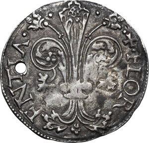 obverse: Italy .  Repubblica (sec. XIII - 1532). Grosso da 7 soldi II semestre 1509, Giovanni di Carlo di Palla Strozzi zecchiere, Firenze mint