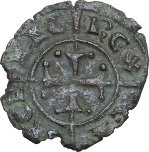 obverse: Italy .  Corrado II ( Corradino) (1254-1258). BI Denaro, Messina
