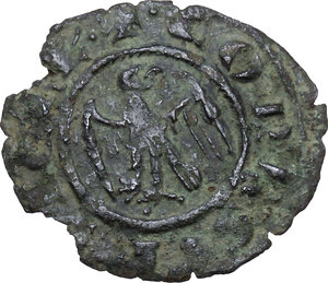 reverse: Italy .  Corrado II ( Corradino) (1254-1258). BI Denaro, Messina