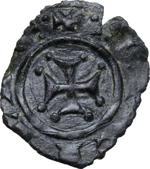 reverse: Italy .  Manfredi (1258-1266). BI Denaro, Messina or Manfredonia mint