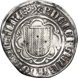obverse: Italy .  Pietro and Costanza (1276-1285). AR Pierreale, Messina mint