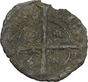 reverse: Italy..  Federico IV (1355-1377). BI Denaro, Sciacca mint