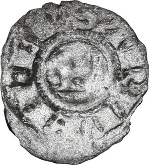 reverse: Italy .  Vescovi anonimi (1177-1230). Piccolo scodellato, Trento mint