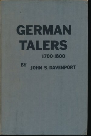 obverse: Davenport j. - German talers 1700-1800. USA, 1958, pp. 416 + prezzario, con foto in b/n e descrizione delle monete. Copertina rigida. Buono stato.