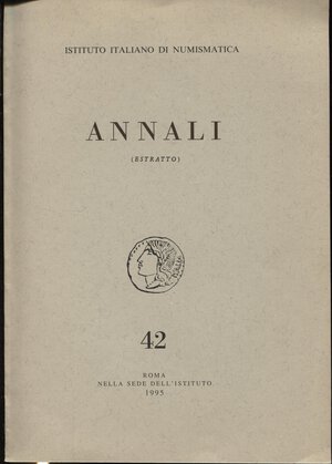 obverse: PANNUTI  M. -  Un Unicum di Guaimario I di Salerno. Roma, 1995. Pp. 163 – 170, tavv. 1. Ril. ed. buono stato.