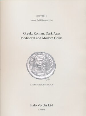 obverse: Vecchi I. - Asta 1 1996 London. Greek, Roman, Dark Ages, Mediaeval and modern Coins. 