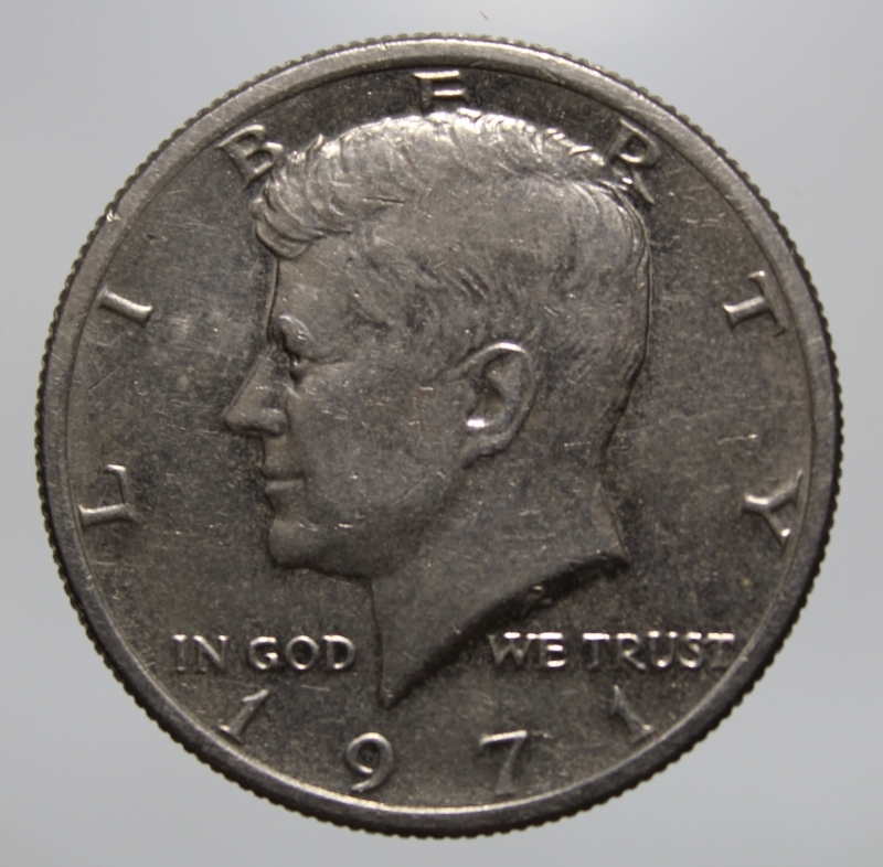 reverse: USA-HALF DOLLAR 1971 KENNEDY-COPPERNICKEL-SPL