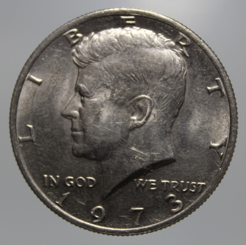 reverse: USA-HALF DOLLAR 1973 KENNEDY-COPPERNICKEL-QFDC