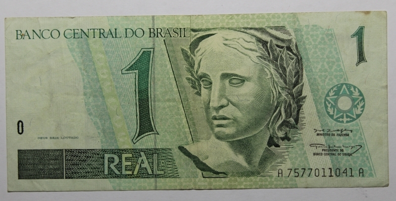 obverse: BRASILE-1 REAL 1997-COME DA FOTO
