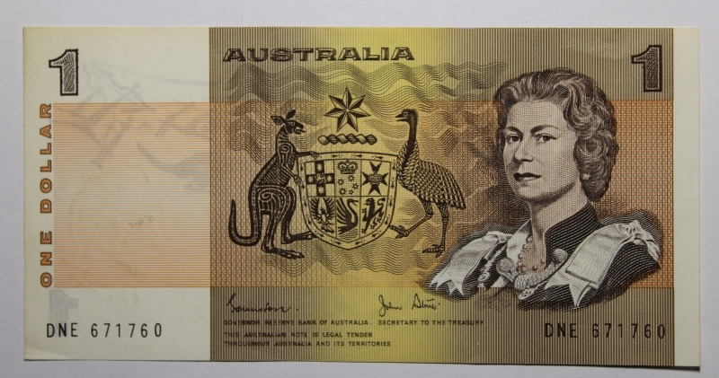 obverse: AUSTRALIA-ONE DOLLAR 1983-COME DA FOTO