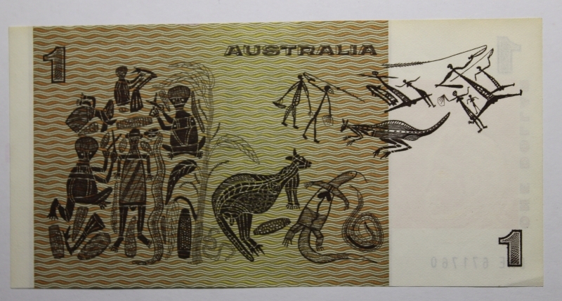 reverse: AUSTRALIA-ONE DOLLAR 1983-COME DA FOTO
