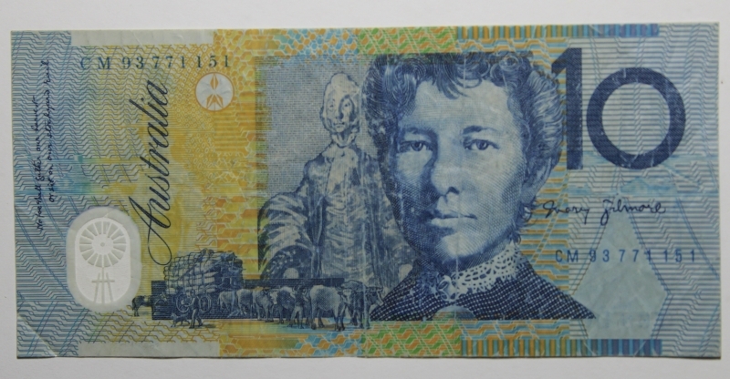 obverse: AUSTRALIA-10 DOLLARI 2008-POLYMER-COME DA FOTO