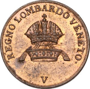 obverse: Venezia. Ferdinando I d Asburgo-Lorena (1835-1848). Centesimo 1839