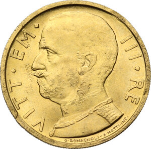 obverse: Vittorio Emanuele III (1900-1943). 50 Lire 1931 A. IX