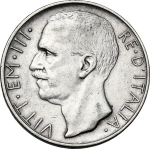 obverse: Vittorio Emanuele III (1900-1943). 10 lire 1929 **
