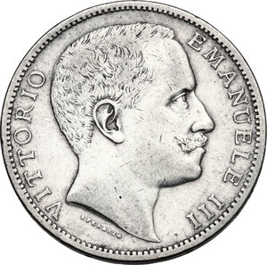 obverse: Vittorio Emanuele III (1900-1943). 2 lire 1902