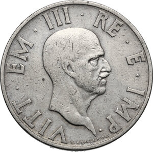 obverse: Vittorio Emanuele III (1900-1943). 2 lire 1936 A. XIV