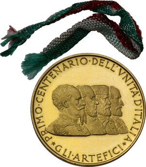 obverse: Medaglia 1961 per il centenario dell unità d Italia