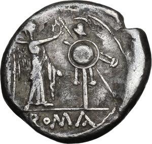 reverse: Staff series.AR Victoriatus, 206-195 BC