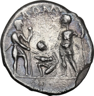 reverse: Ti. Veturius.AR Denarius, 137 BC