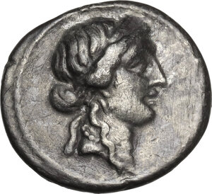 obverse: Julius Caesar.AR Denarius, 47-46 BC