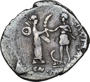reverse: Pompey the Great.AR Denarius, Spain, 46-45 BC