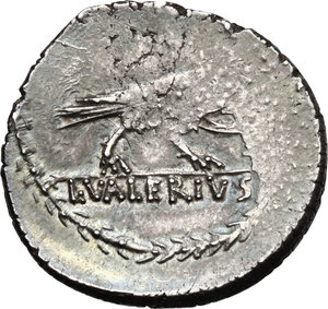 reverse: L.Valerius Acisculus.AR Denarius, 45BC