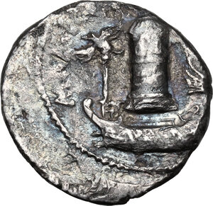obverse: Sextus Pompeius.AR Denarius, 37-36 BC, Sicily