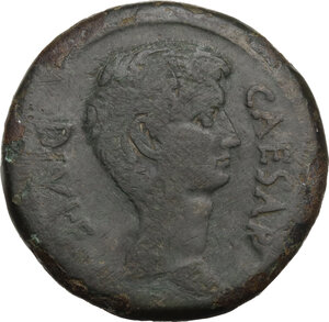 obverse: Octavian. Bronze, 38 BC, Italy