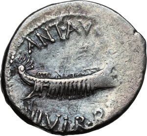 obverse: Mark Antony.AR Denarius, 32-31 BC
