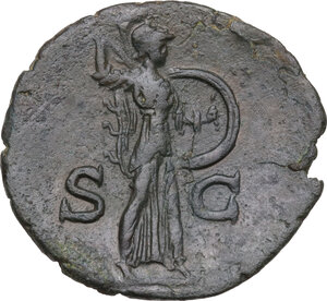 reverse: Domitian as Caesar (69-79).AE As, Rome mint, struck under Titus, 80-81 AD