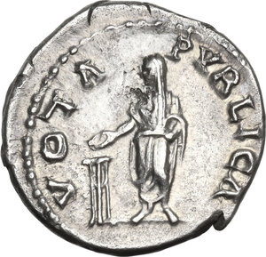 reverse: Hadrian (117-138).AR Denarius, Rome mint, 137-July 138 AD