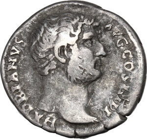 obverse: Hadrian (117-138).AR Denarius, 134-138 AD