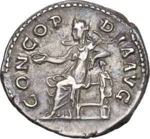 reverse: Sabina, wife of Hadrian (died 137 AD).AR Denarius, Rome mint