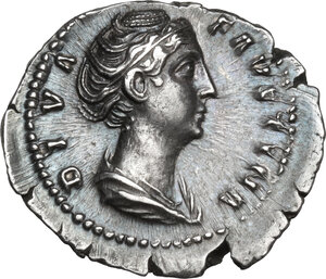 obverse: Faustina I, wife of Antoninus Pius (died 141 AD).AR Denarius, Rome mint