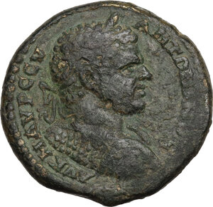 obverse: Caracalla (198-217). AE 30 mm. Pautalia mint, Thrace