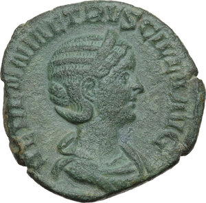 obverse: Herennia Etruscilla, wife of Trajan Decius (249-251 AD).AE Sestertius, struck circa 251 AD