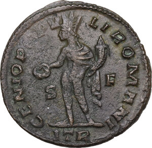 reverse: Diocletian (284-305 AD).AE Follis, Treveri mint, 302-303 AD