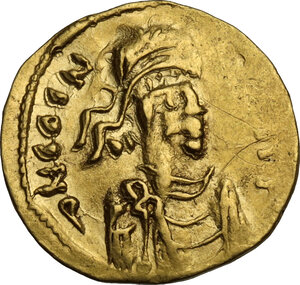 obverse: Constantine IV Pogonatus (668-685). AV Semis, Constantinople mint