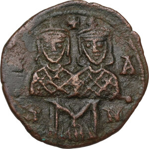 reverse: Leo IV, the Khazar (775-780). AE Follis, Syracuse mint
